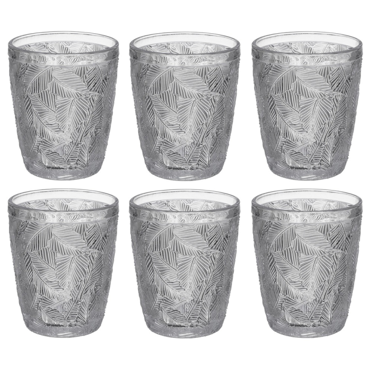 Komplet szklanek niskich LEAVES 300ml 6 sztuk